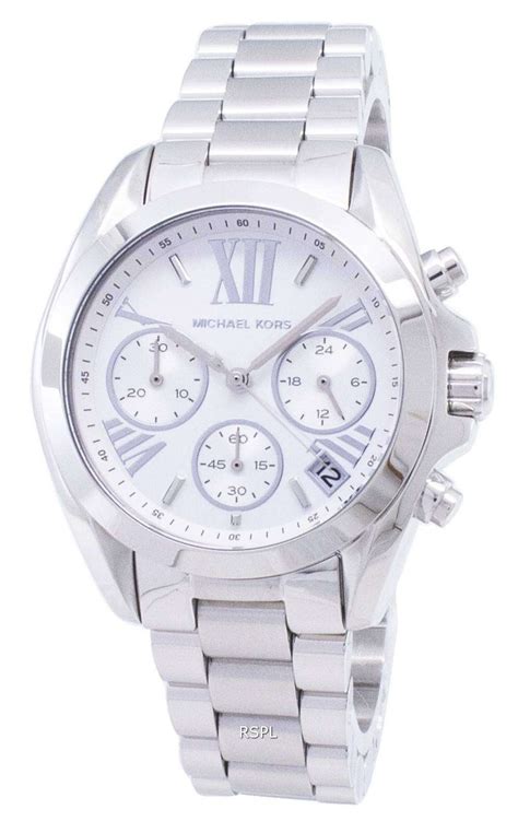 michael kors chronograph silver ladies watch|michael kors automatic women's watches.